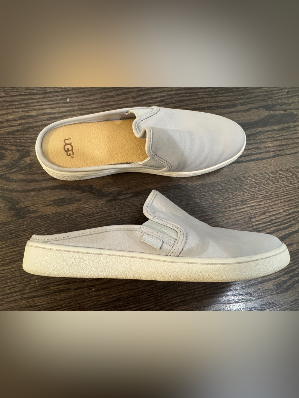 UGG • Gene Slip-On Leather Mule Sneakers (8)